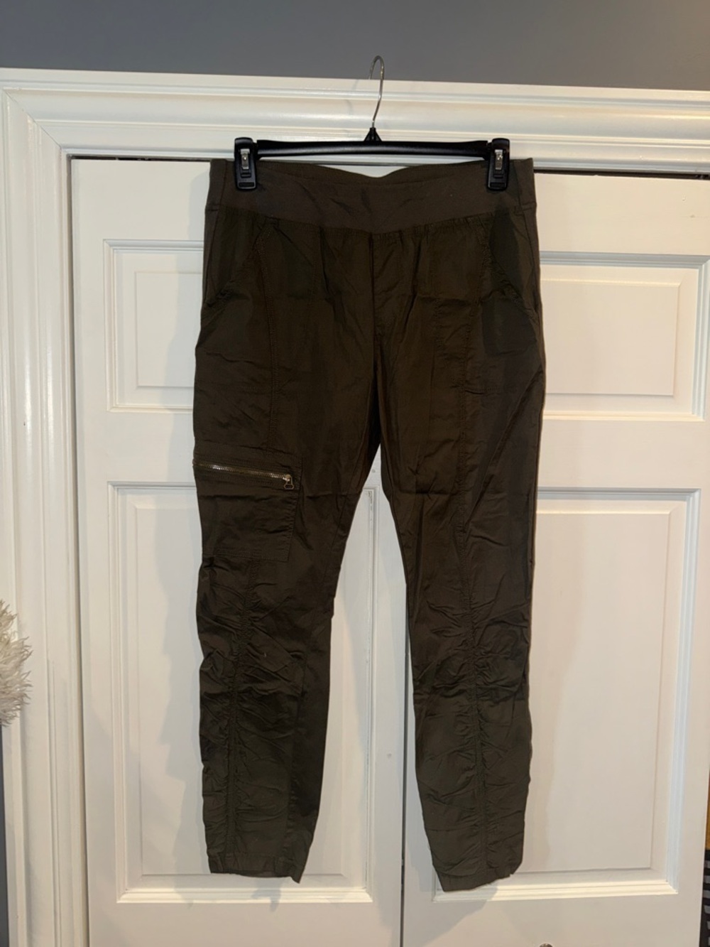 Olive Green Women's Cargo Joggers